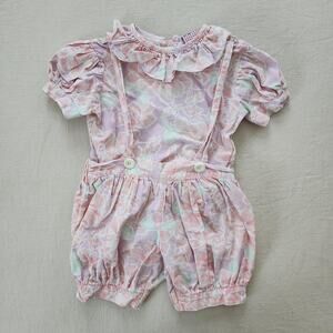 Vintage Floral 2-Piece Shirt/Shorts Set 12-18 months